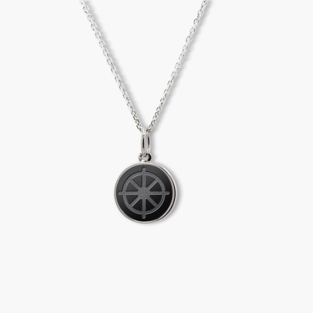 Elysium Black Diamond® Faith Pendant - Wheel of Dharma