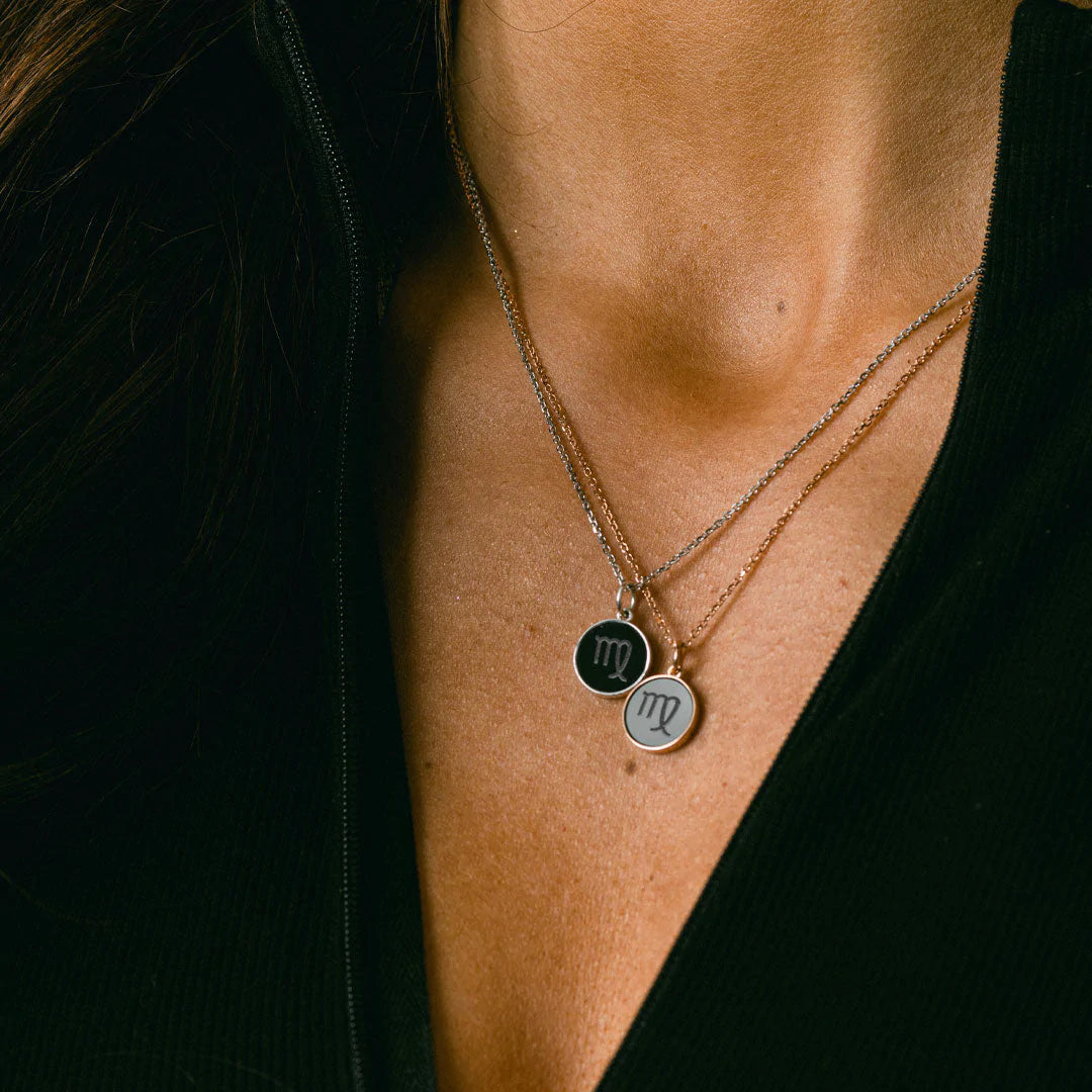 Meraxi Noir | Elysium Black Diamond  Zodiac Sign Necklace - Capricorn