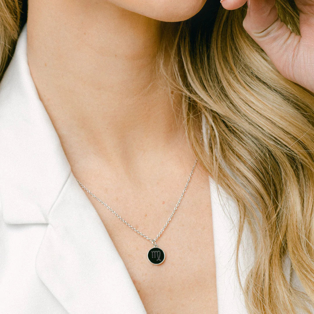 Elysium Black Diamond  Zodiac Sign Necklace - Taurus - Meraxi