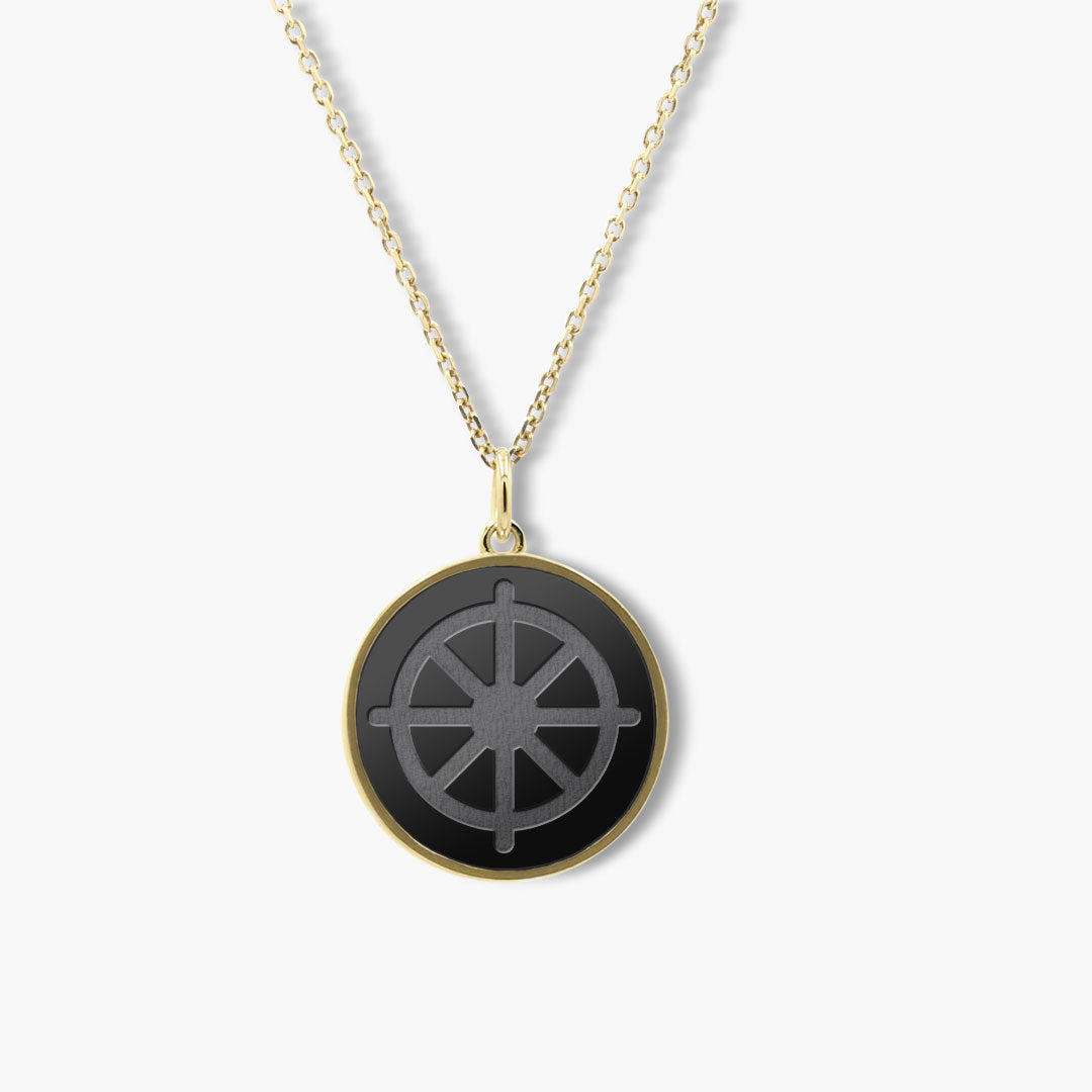 Elysium Black Diamond® Faith Pendant - Wheel of Dharma
