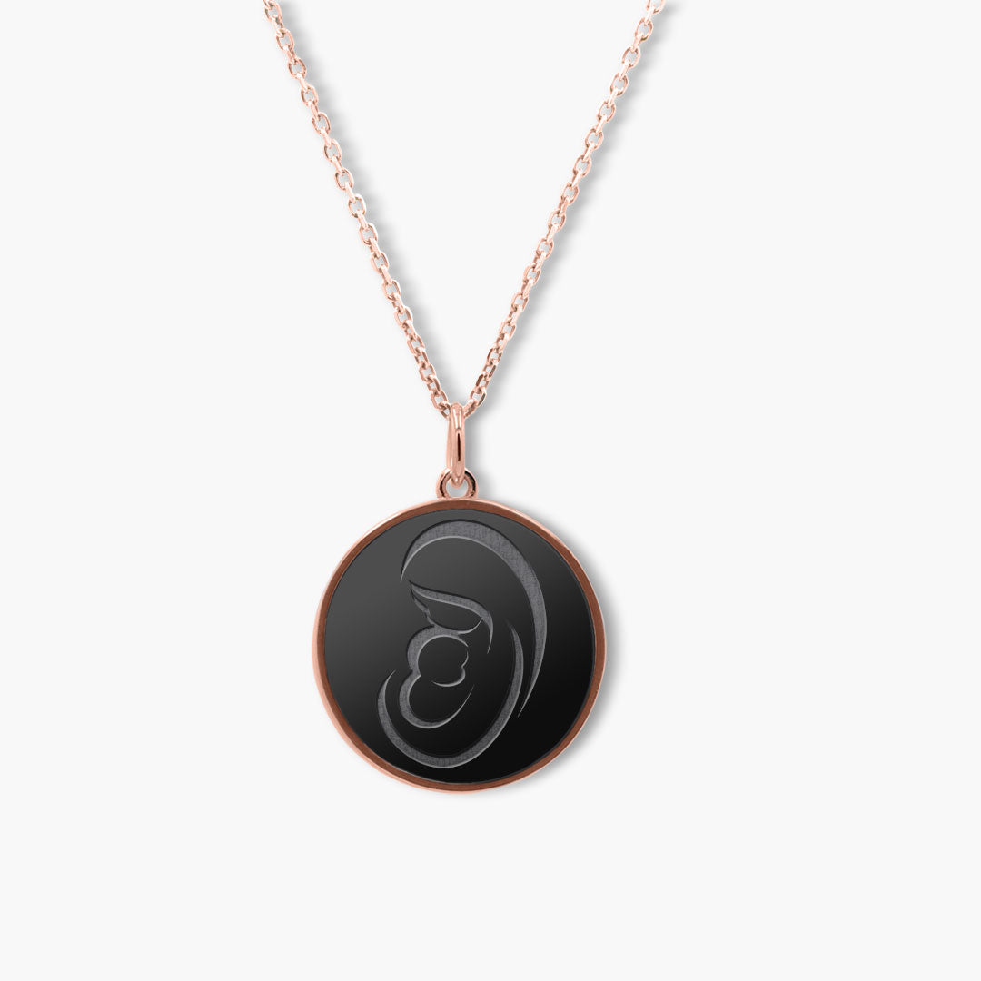Elysium Black Diamond® Mom Necklace - Mother and Baby
