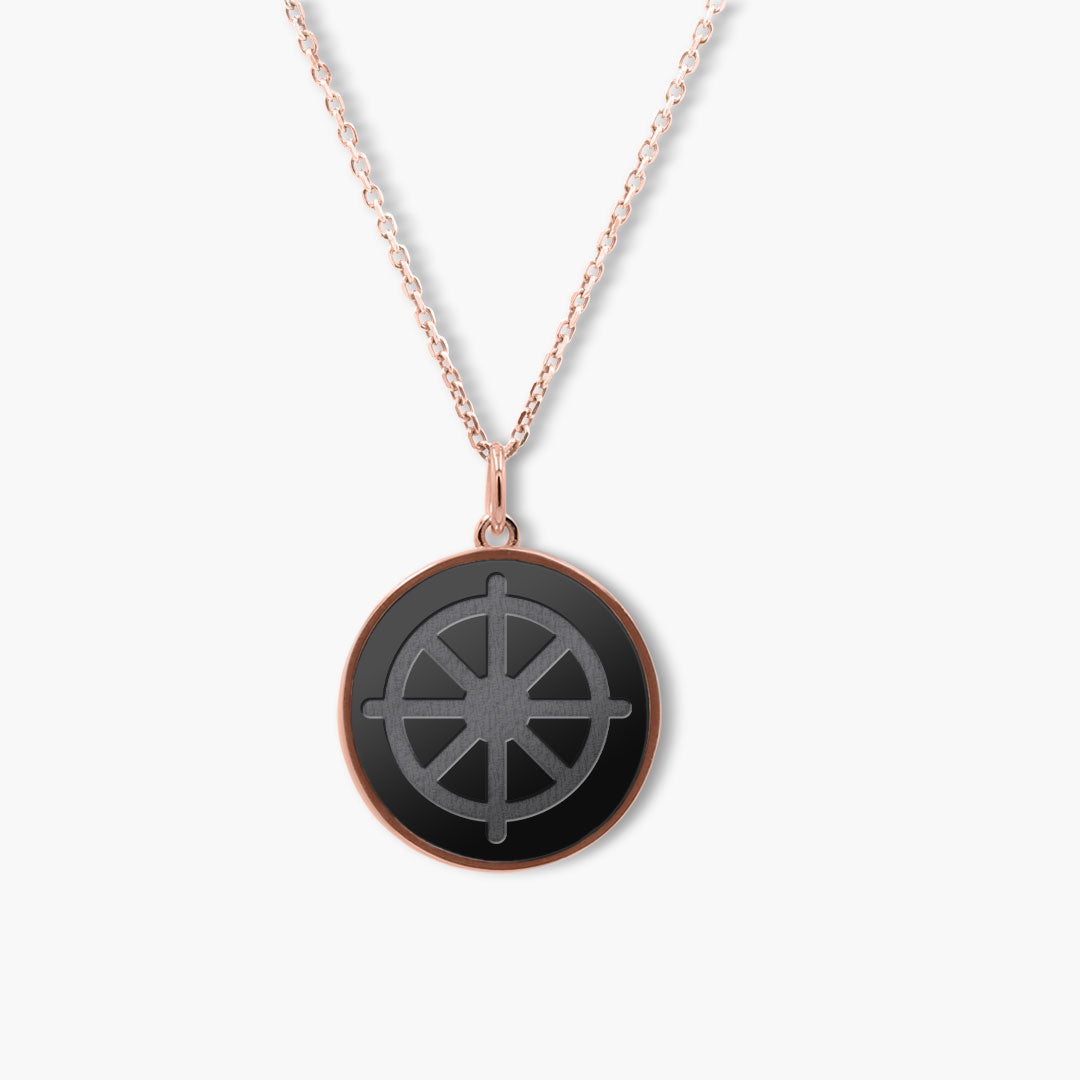 Elysium Black Diamond® Faith Pendant - Wheel of Dharma