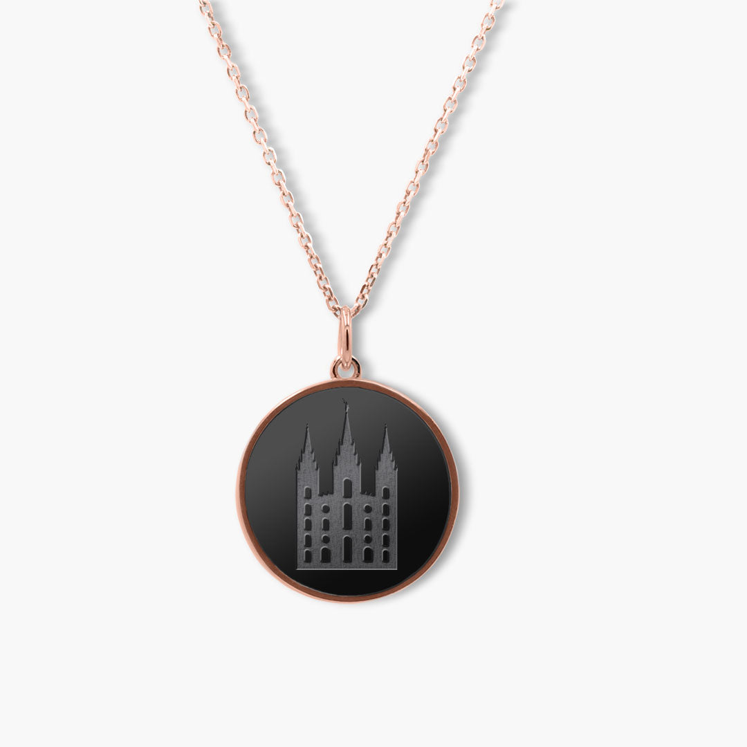 Elysium Black Diamond® Faith Pendant - Salt Lake Temple