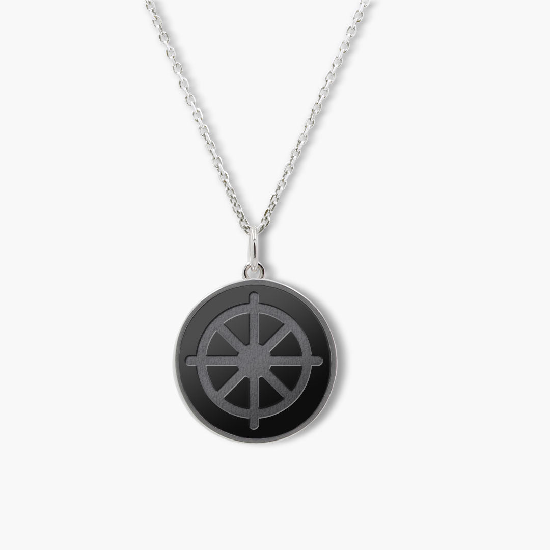 Elysium Black Diamond® Faith Pendant - Wheel of Dharma