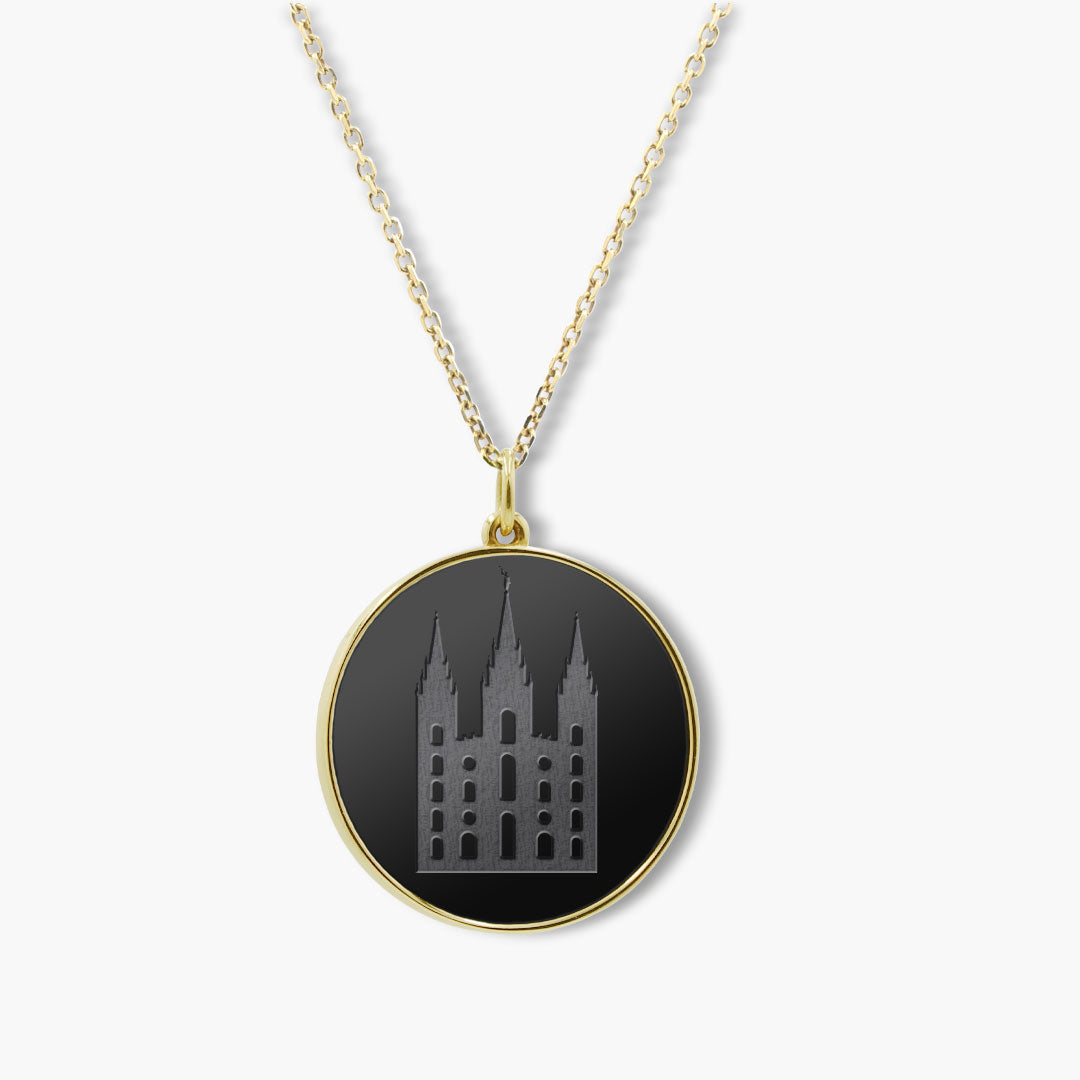 Elysium Black Diamond® Faith Pendant - Salt Lake Temple