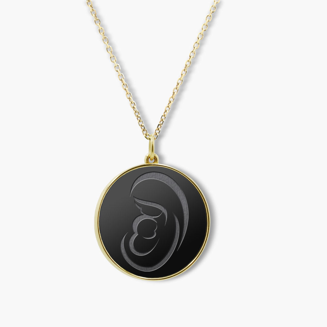 Elysium Black Diamond® Mom Necklace - Mother and Baby