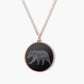 Elysium Black Diamond Momma Necklace - Momma Bear Engraving