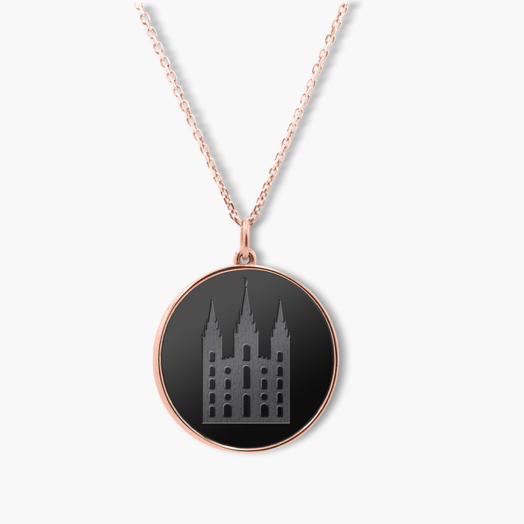 Elysium Black Diamond® Faith Pendant - Salt Lake Temple