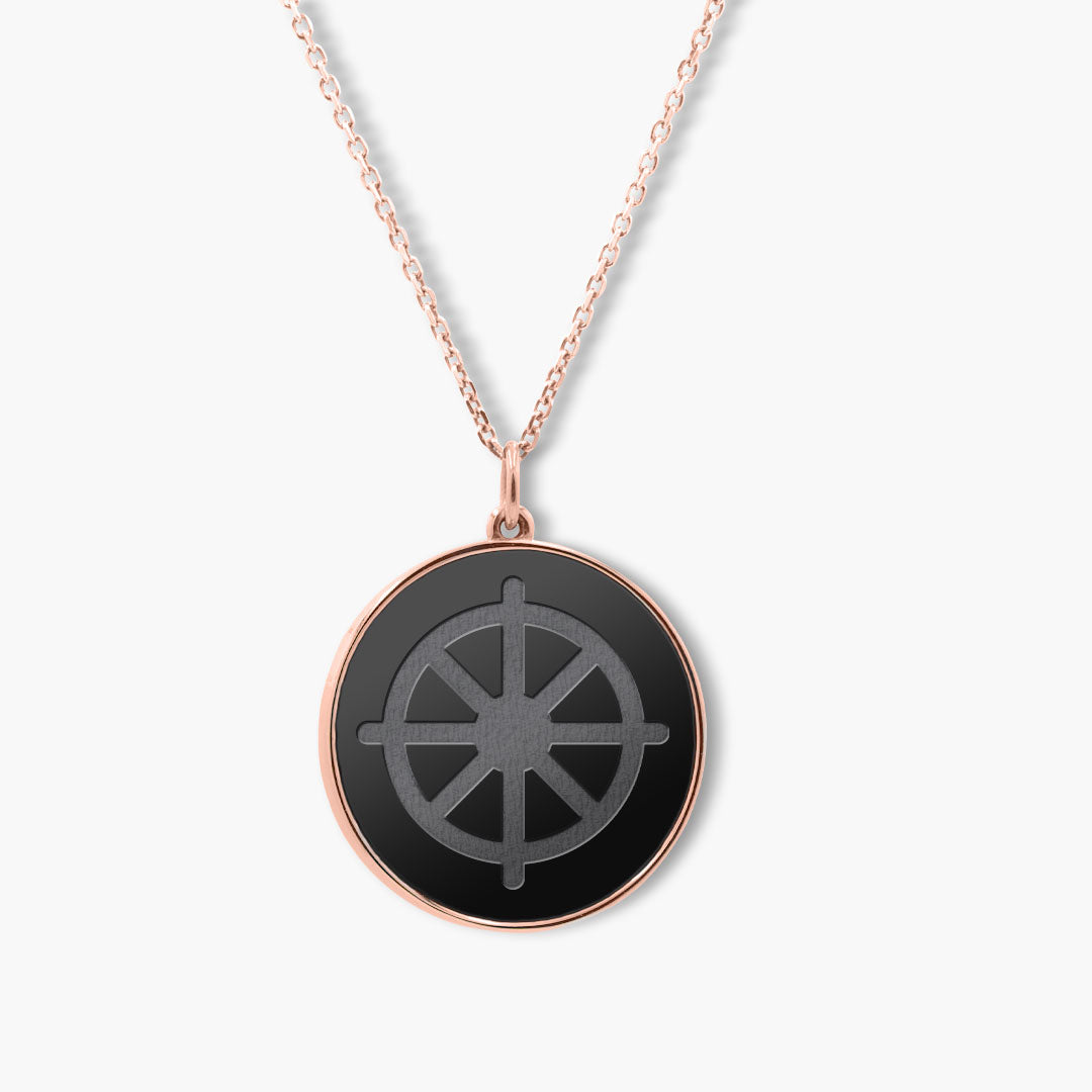 Elysium Black Diamond® Faith Pendant - Wheel of Dharma