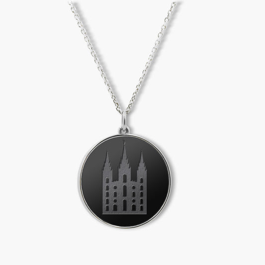 Elysium Black Diamond® Faith Pendant - Salt Lake Temple