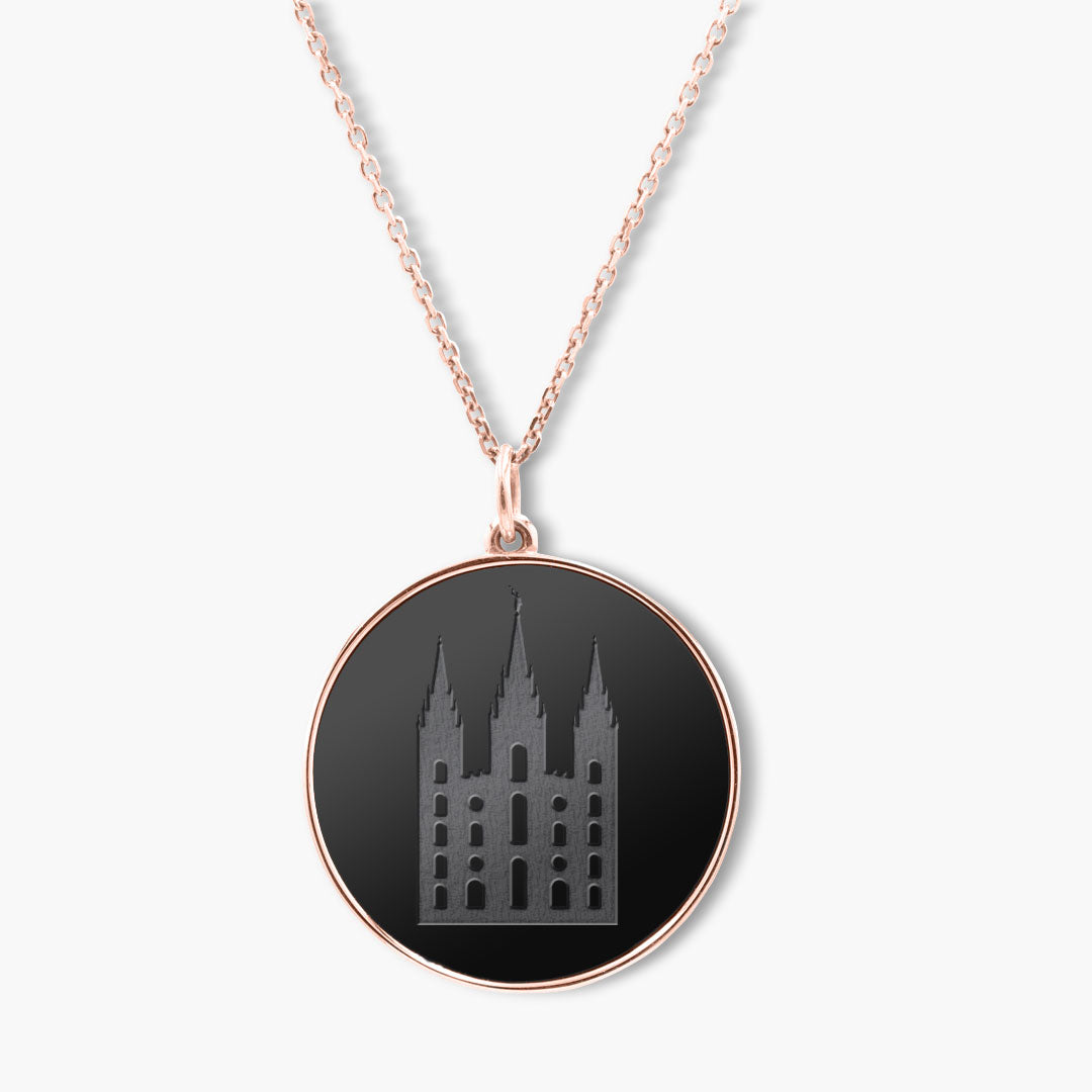 Elysium Black Diamond® Faith Pendant - Salt Lake Temple