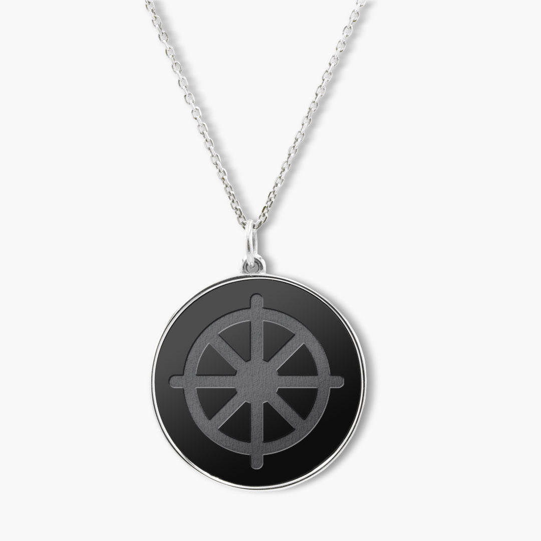Elysium Black Diamond® Faith Pendant - Wheel of Dharma