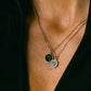 Meraxi Noir | Elysium Black Diamond  Zodiac Sign Necklace - Gemini