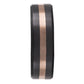 Elysium ARES - Solid Black Diamond Ring - 18K Rose Gold Inlay