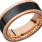Elysium Zeus - Rose Gold Band - Elysium Inlay - White Diamond Insets