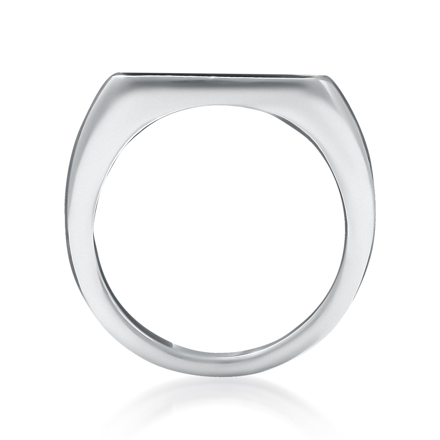 Elysium Hero PERSEUS - Titanium Signet Band - Elysium Stone