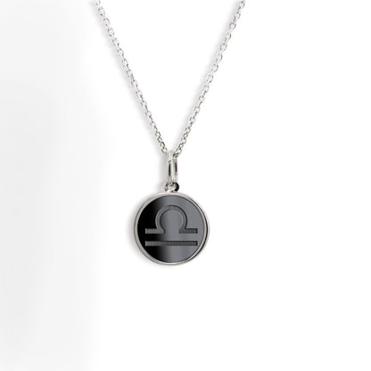 Elysium Black Diamond® Zodiac Sign Necklace - Libra