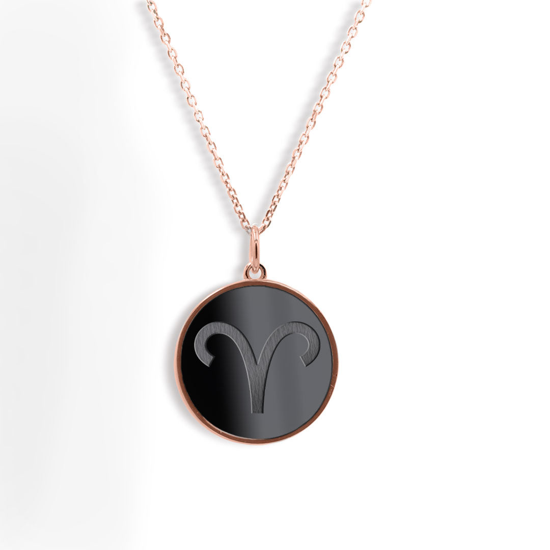 Elysium Black Diamond® Zodiac Sign Necklace - Aries