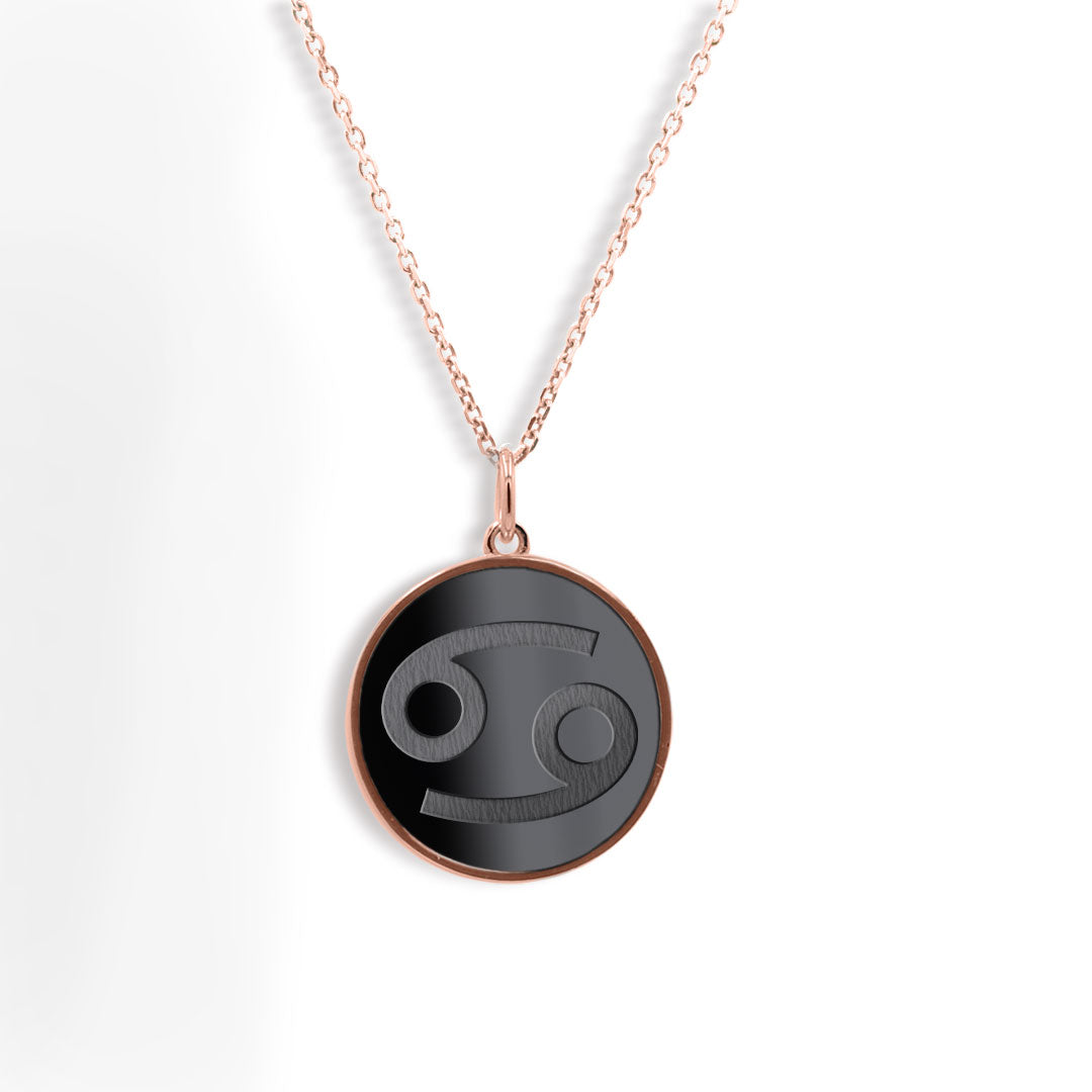 Elysium Black Diamond® Zodiac Sign Necklace - Cancer