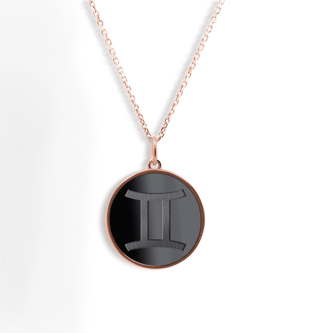 Elysium Black Diamond® Zodiac Sign Necklace - Gemini
