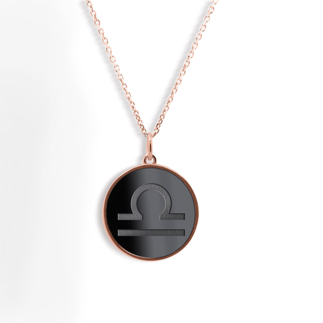 Elysium Black Diamond® Zodiac Sign Necklace - Libra