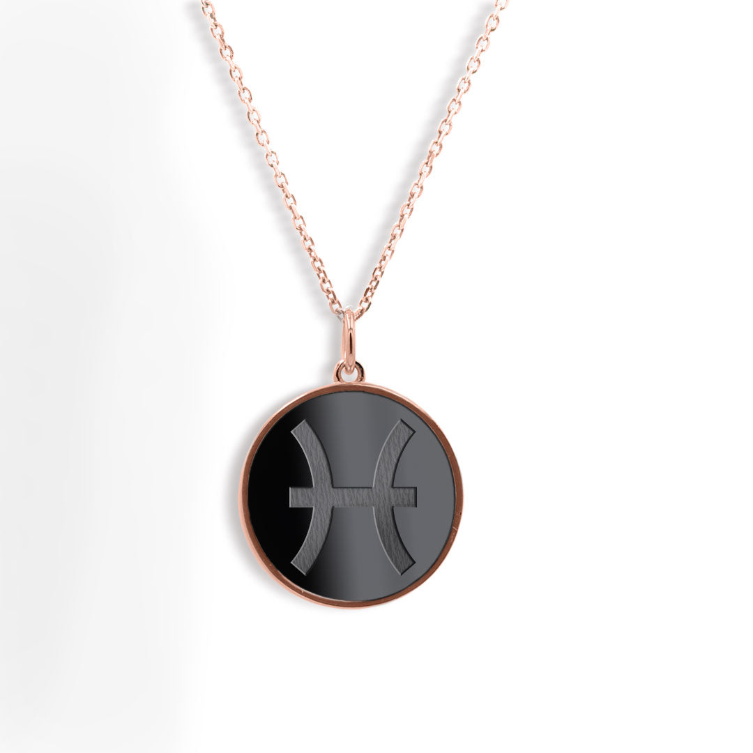 Elysium Black Diamond® Zodiac Sign Necklace - Pisces