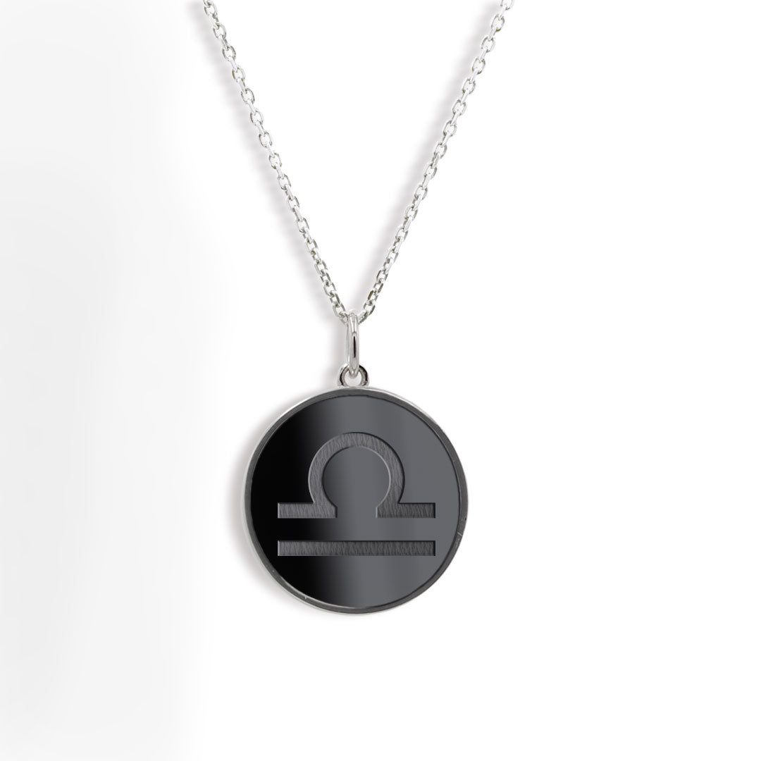 Elysium Black Diamond® Zodiac Sign Necklace - Libra