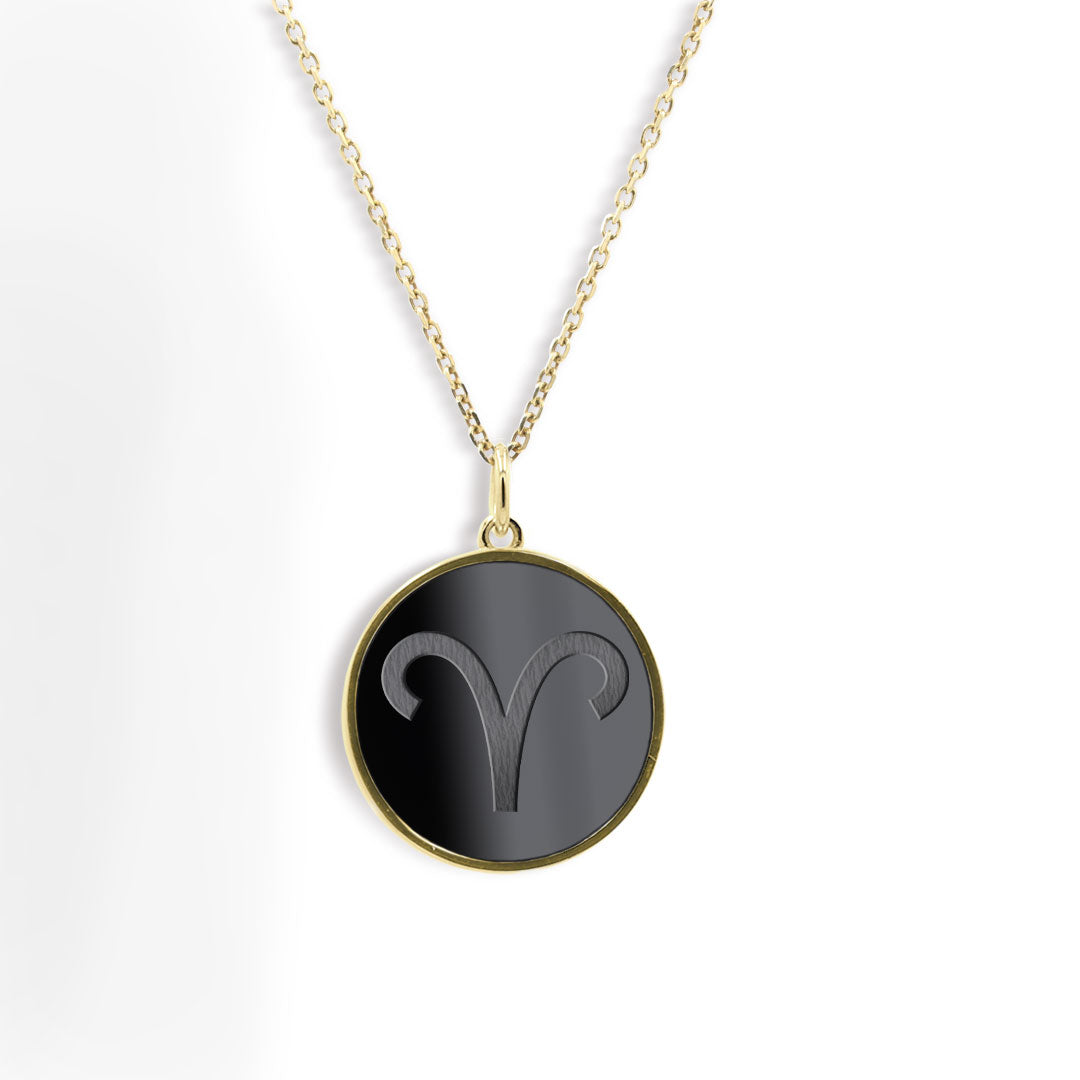 Elysium Black Diamond® Zodiac Sign Necklace - Aries