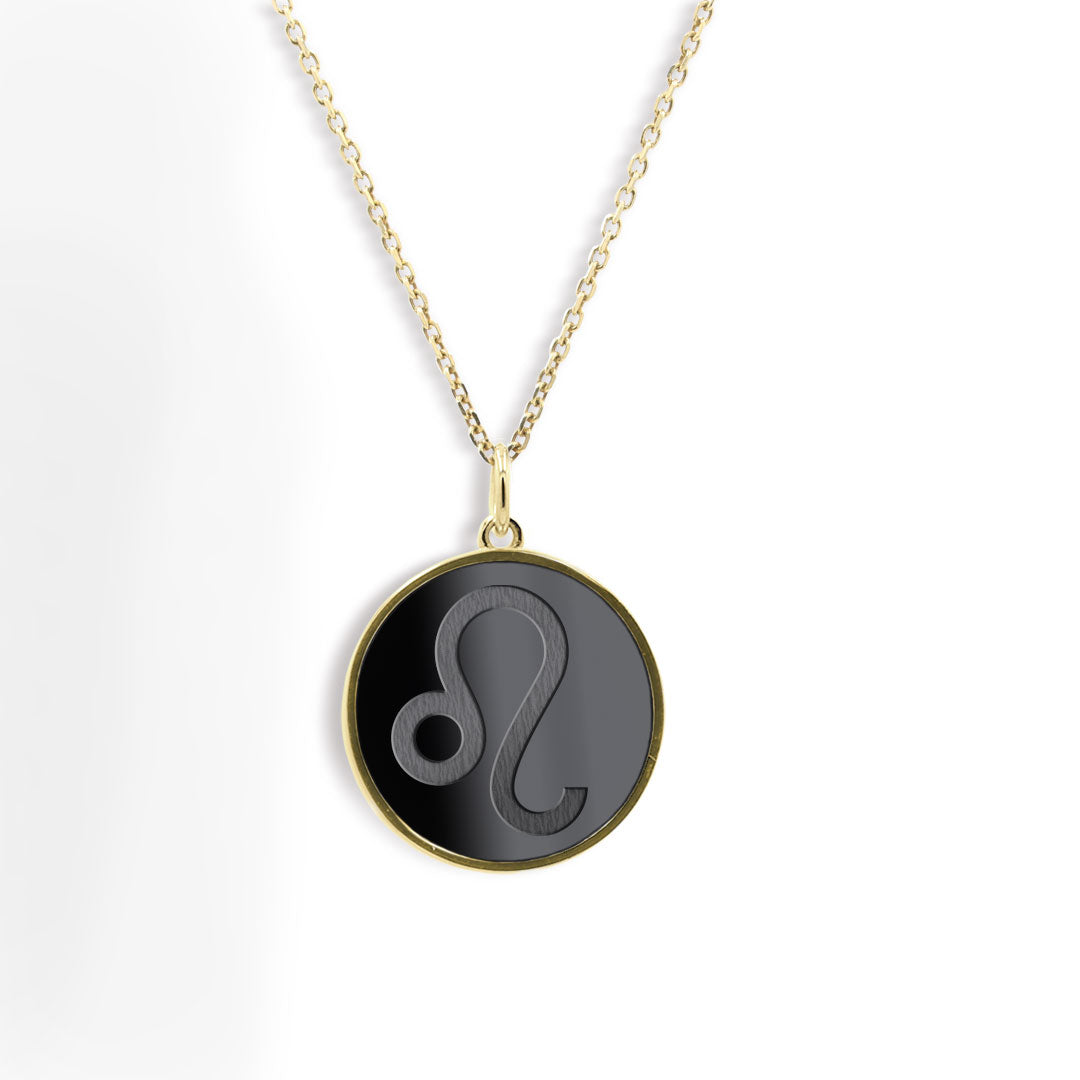 Elysium Black Diamond® Zodiac Sign Necklace - Leo