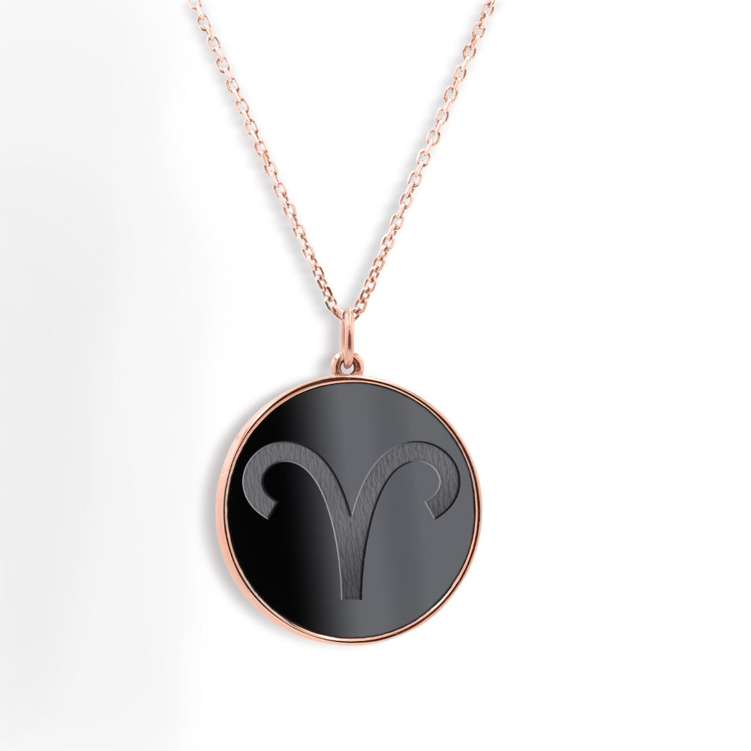 Elysium Black Diamond® Zodiac Sign Necklace - Aries