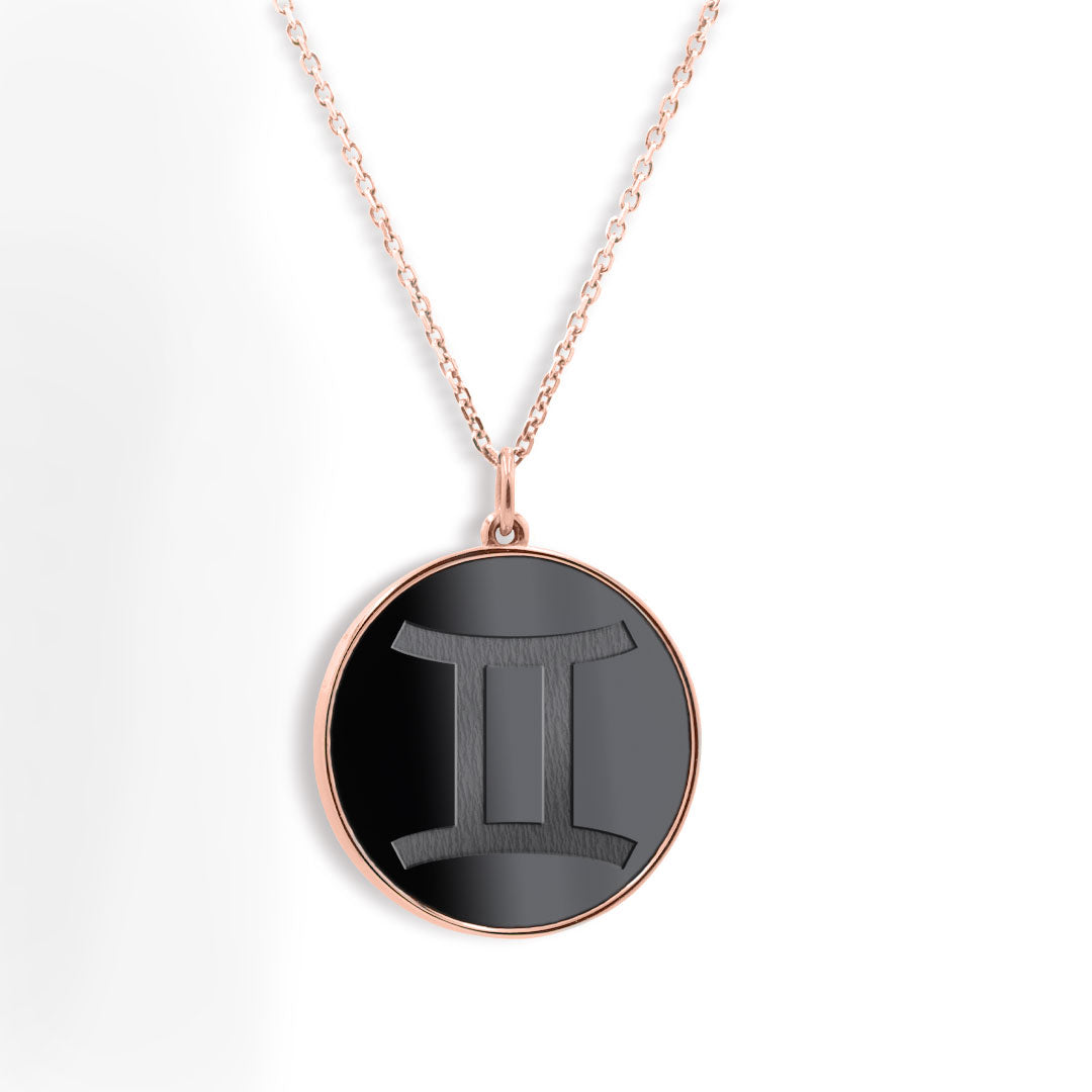 Elysium Black Diamond® Zodiac Sign Necklace - Gemini