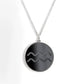 Elysium Black Diamond® Zodiac Sign Necklace - Aquarius