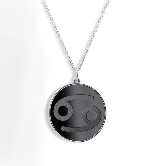Elysium Black Diamond® Zodiac Sign Necklace - Cancer