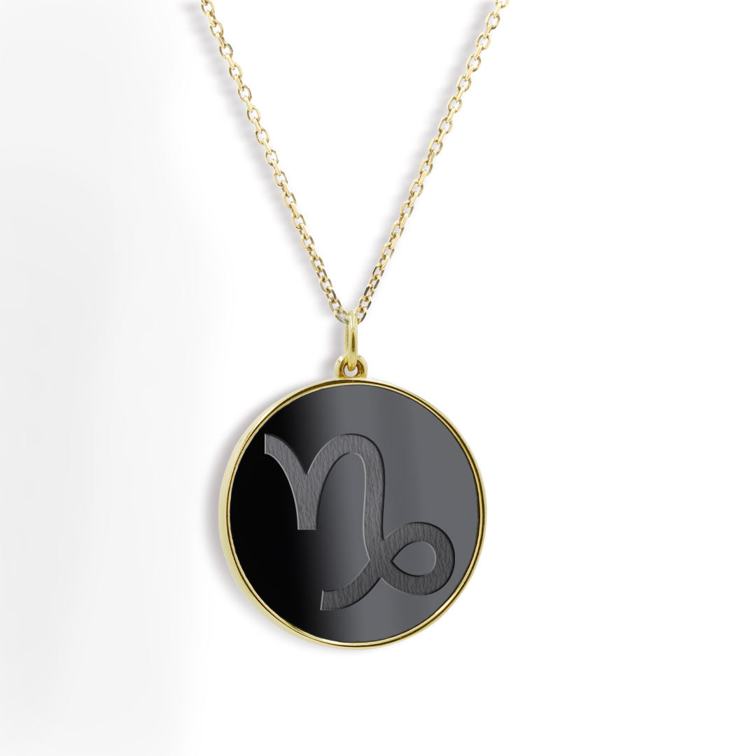 Elysium Black Diamond® Zodiac Sign Necklace - Capricorn