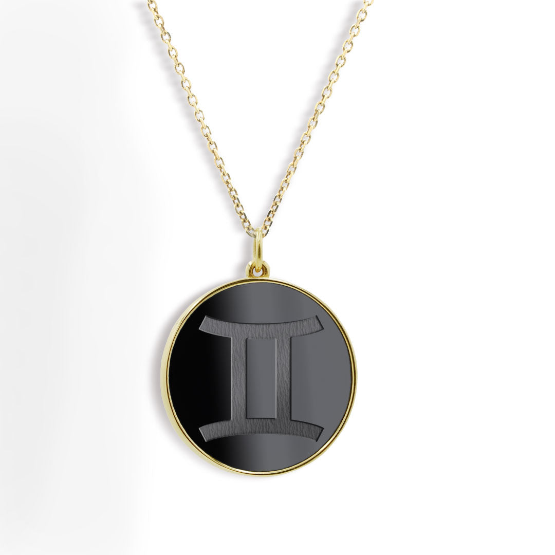 Elysium Black Diamond® Zodiac Sign Necklace - Gemini