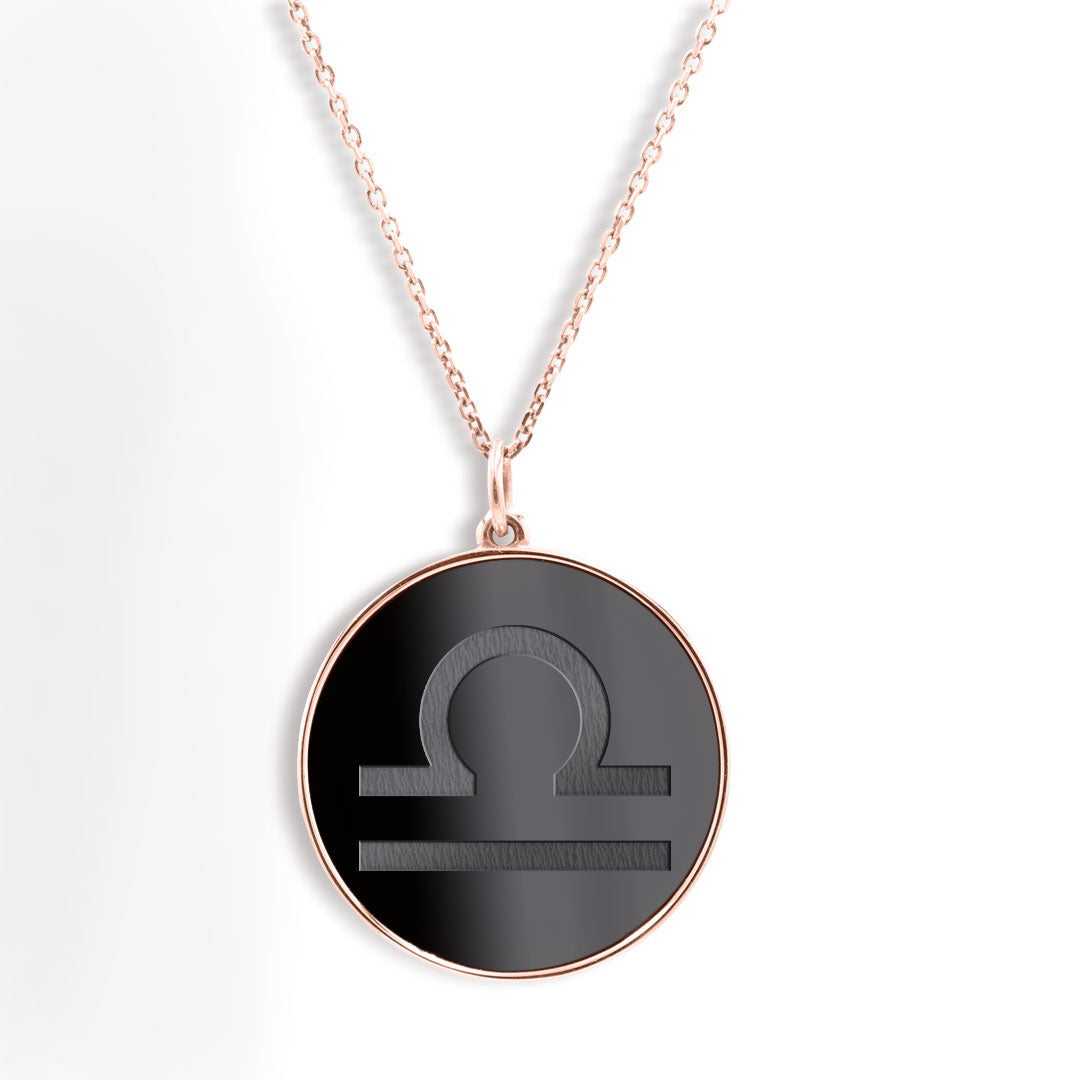 Elysium Black Diamond® Zodiac Sign Necklace - Libra