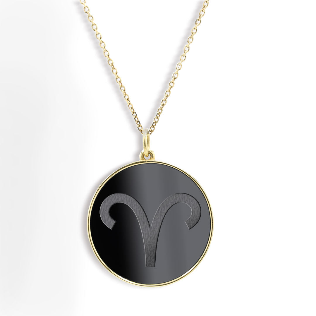 Elysium Black Diamond® Zodiac Sign Necklace - Aries