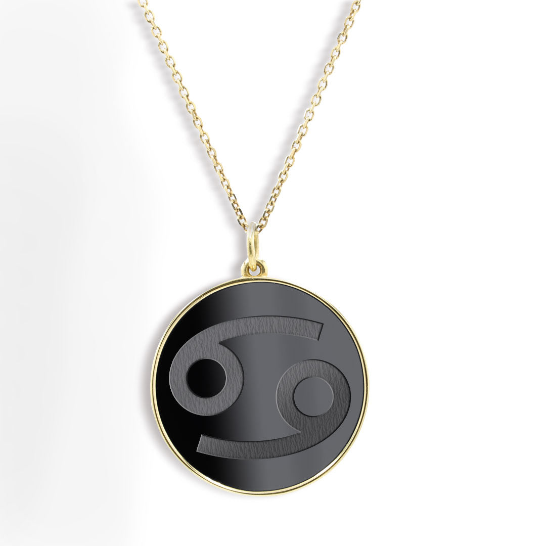 Elysium Black Diamond® Zodiac Sign Necklace - Cancer