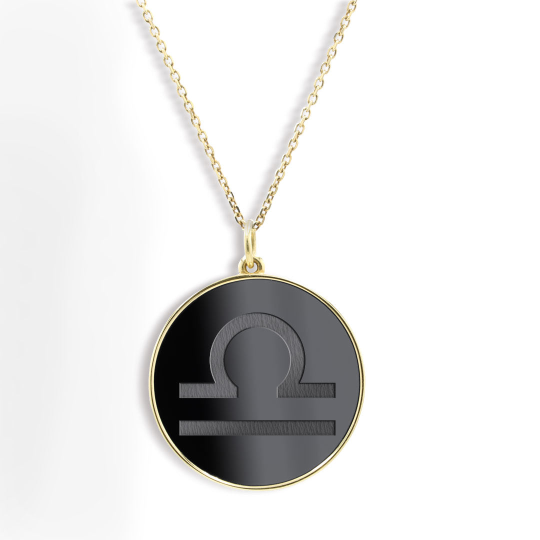 Elysium Black Diamond® Zodiac Sign Necklace - Libra